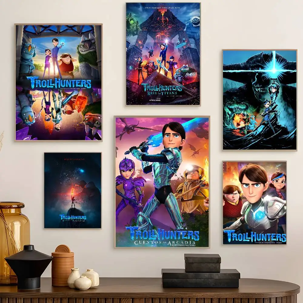 Постер T-Trollhunters T-Tales Of A-Arcadia Whitepaper, постер высокого качества, настенная живопись, декор для стен кабинета (art.: 3920daecba4ac) - 3920daecba4ac