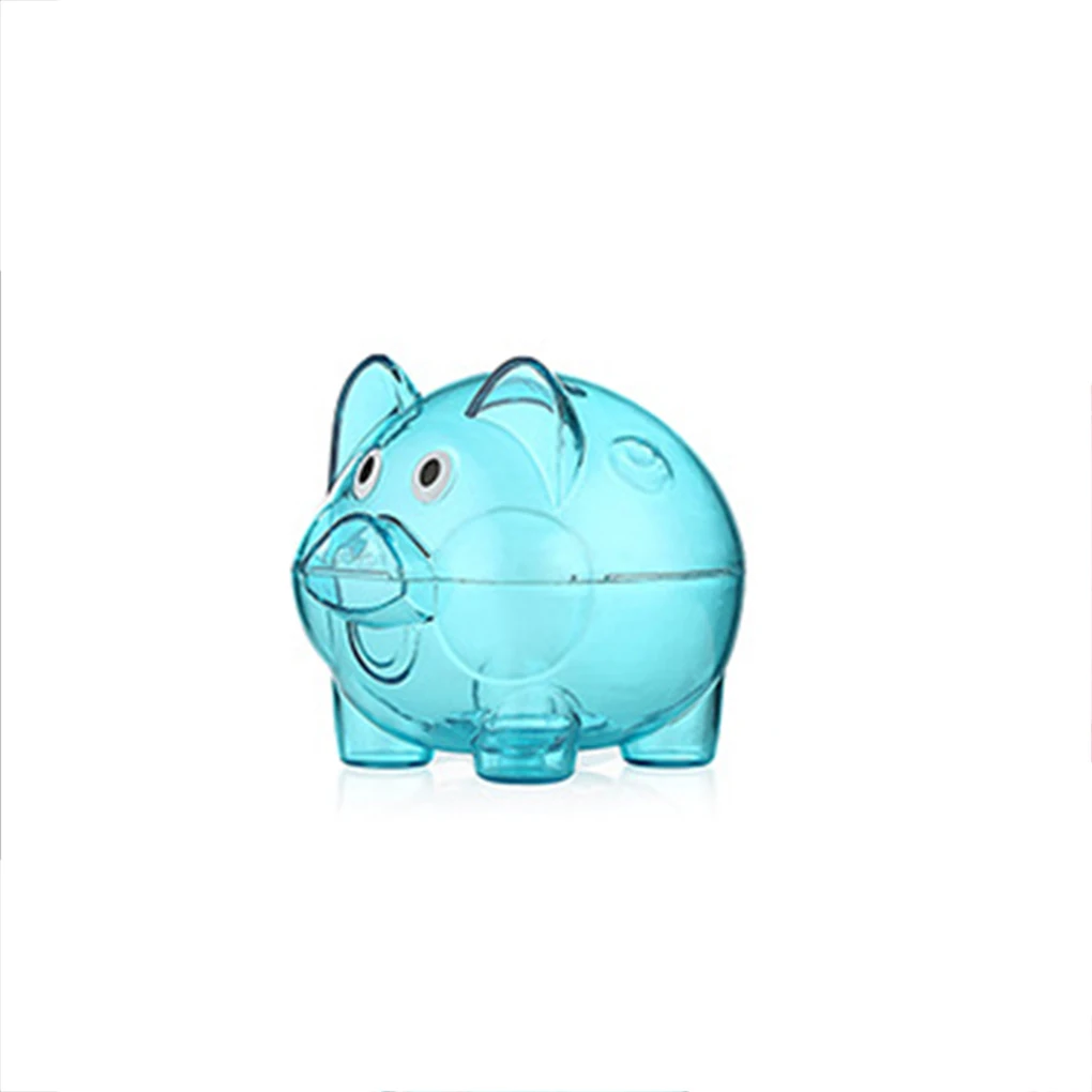 

Transparent Plastic Money Saving Box Case Coins Piggy Bank money Cartoon Pig Shaped money box Savings box for coins