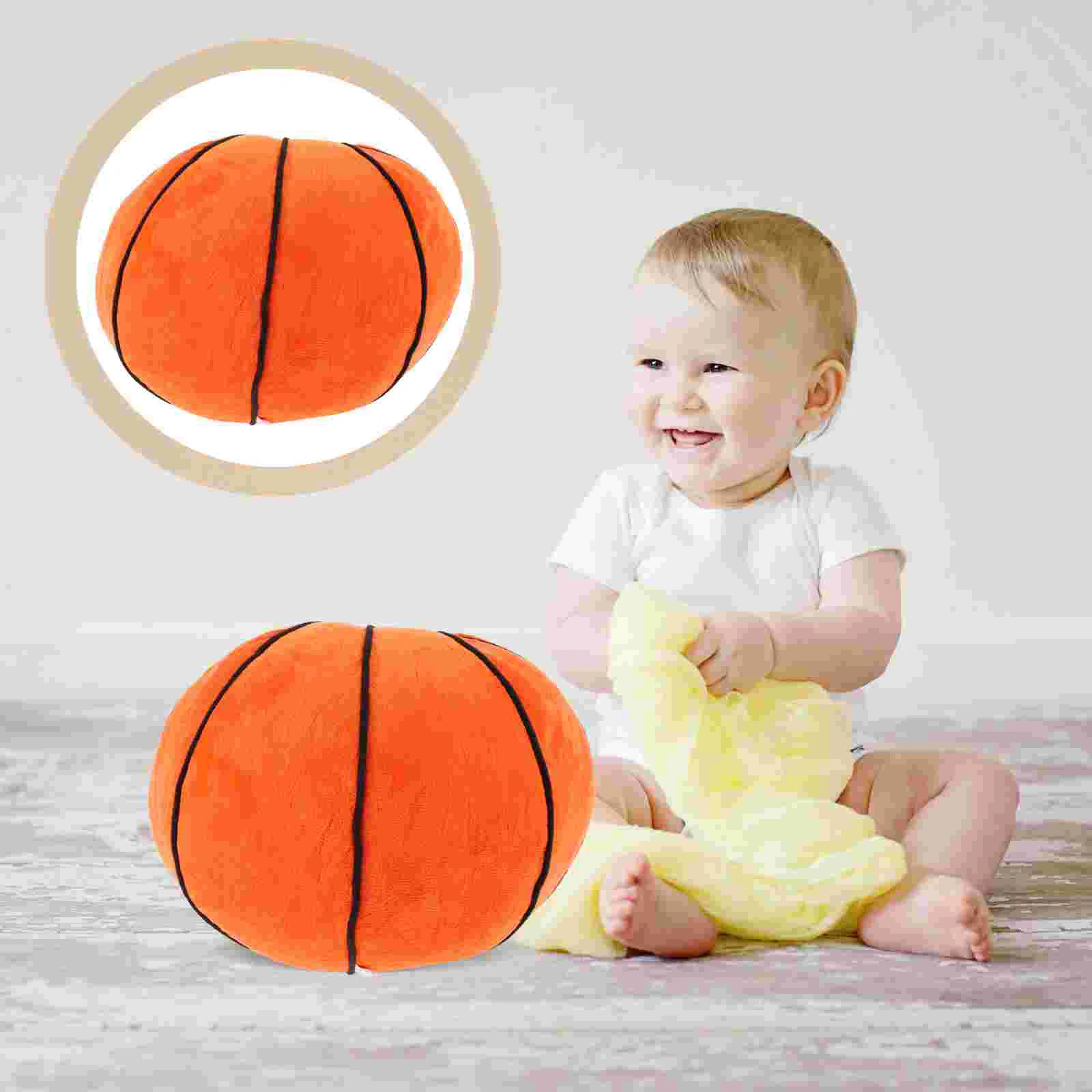 

Plush Basketball Toy Soccer Toys Toddlers 1-3 Sports Fan Theme Pillow Pp Cotton Pillows Boys Room Home Cushion