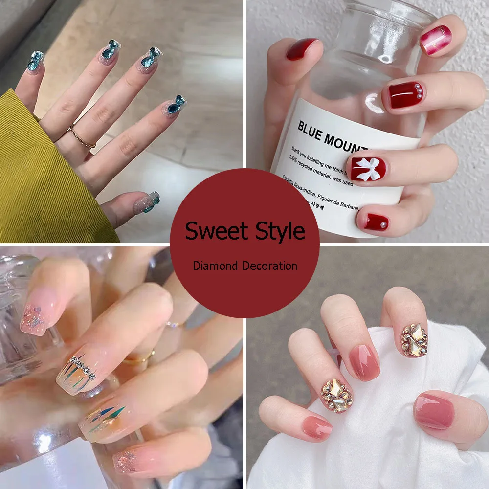 

24 шт./набор, женские летние накладные ногти