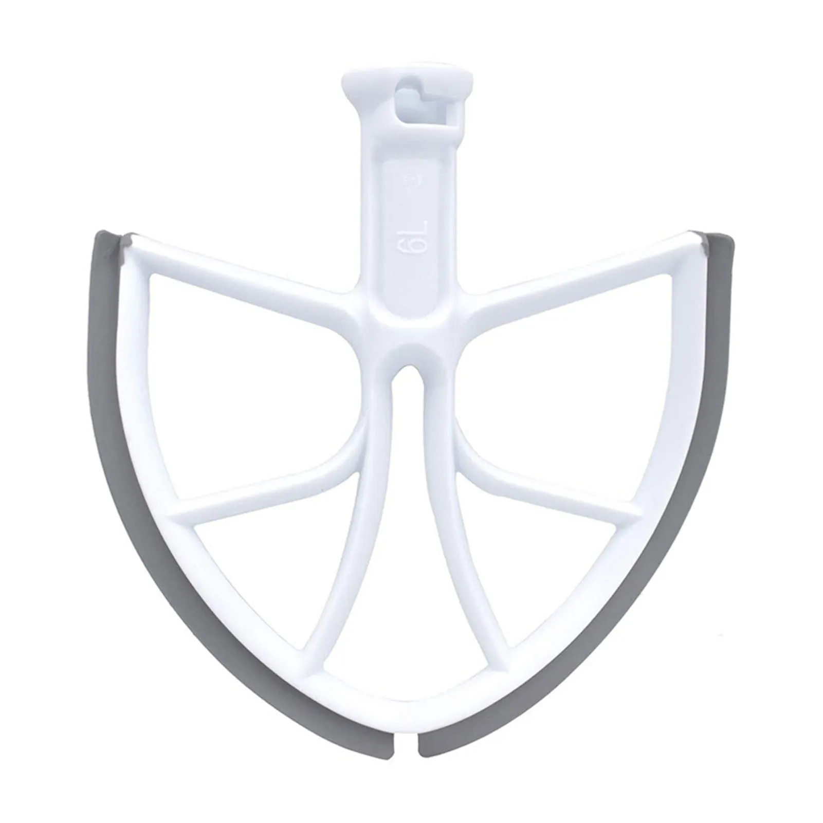 Силиконовая гибкая насадка для взбивания кромок с плоской лопаткой миксера