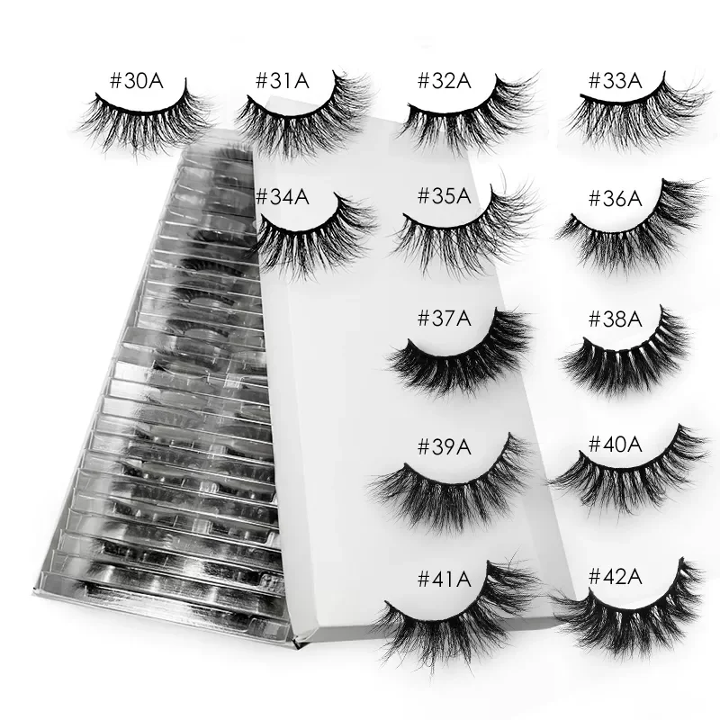 

False Eyelashes 20/50pcs Lashes Wholesale Mink Eyelashes In Bulk Mink Lashes Natural cilios maquiagem faux cils Eyelash bundles