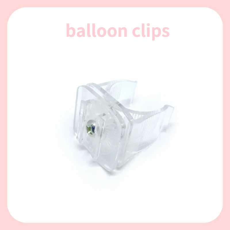 10pcs Background Stand Clip Balloon Garland Connection Decor Clip Transparent Convenient Durable Wedding Decoration Base Clips