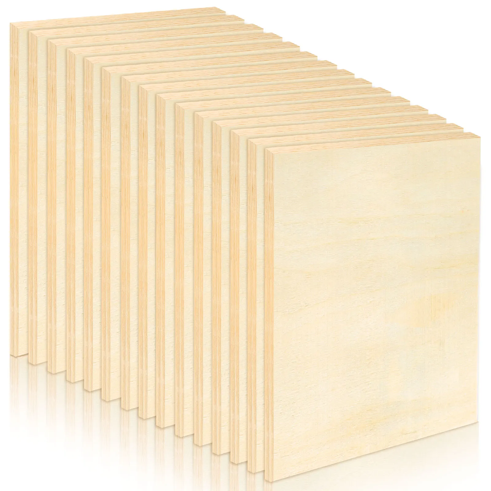 

15 Pack Unfinished Wood Canvas Panels Kit 11.8x7.9 Inch Wooden Panel Boards