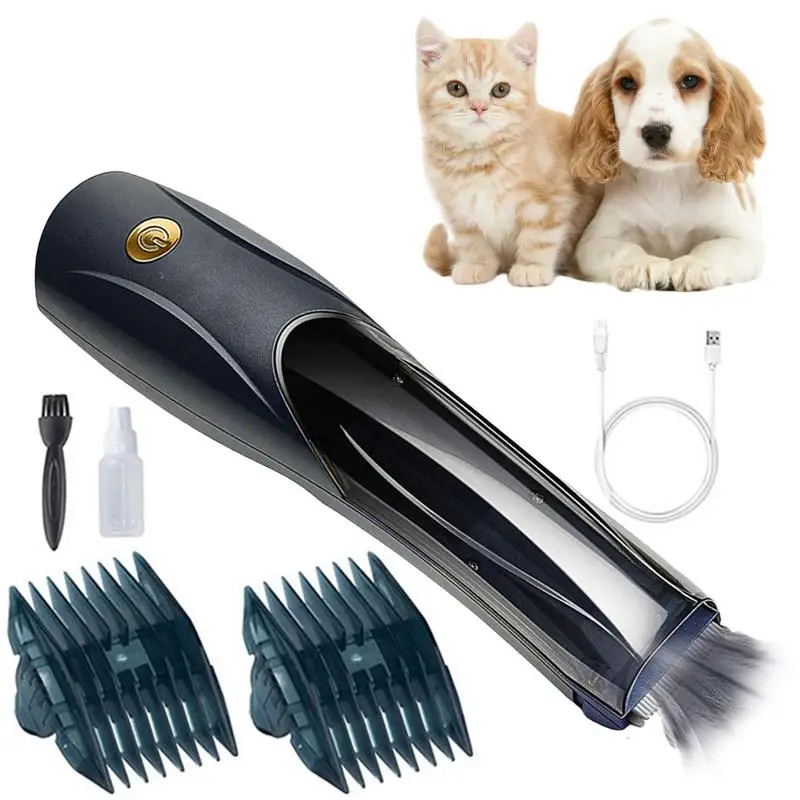 

Pet Hair Clipper With Suction USB 3 Speed Vacuum Dog Shaver 1500mAh Rechargeable Low Noise Electric Dog Groomer For Cats Pets