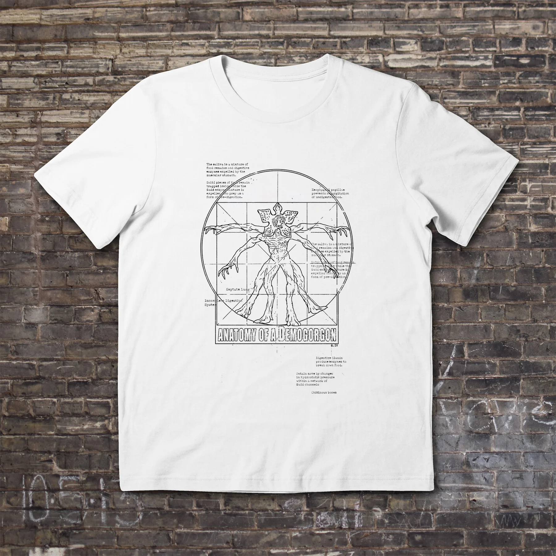 

Amazing Tee Male T Shirt Casual Oversized Essential Stranger Things 4 Anatomy of A Demogorgon T-shirt Men T-shirts Graphic S-3XL