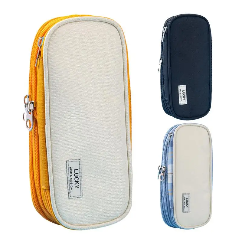 

Aesthetic Pencil Bag Stationery Pen Bag Portable Pen Organizer For Teen Girls Expandable Waterproof Japan Style High Capacity