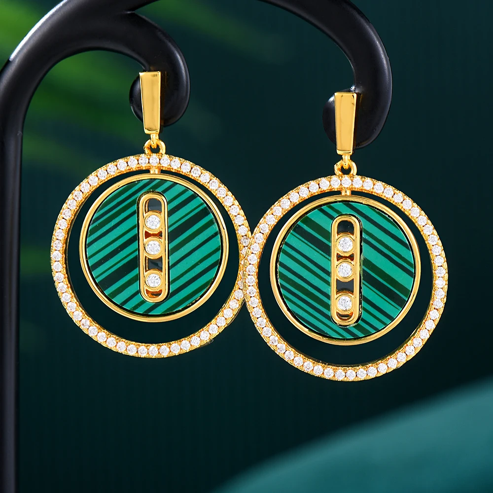 

Missvikki 81cm Long Original Big Round Necklaces Earrings Stackable for Women Wedding Party girlfriend Wife Gifts High Quality