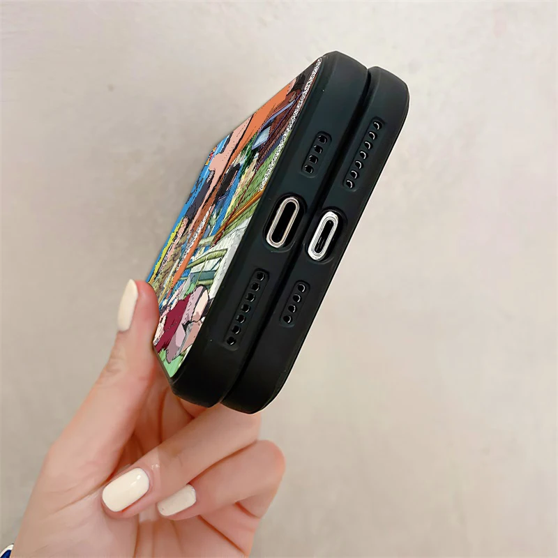 japan naruto anime phone case for funda iphone 11 12 13 pro max 12 13 mini x xr xs max 5 6 7 8 plus celular coque black soft free global shipping