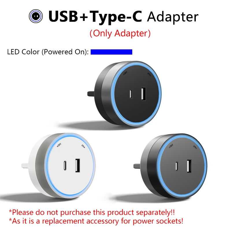 

Расширение мобильной розетки USB+Type-C