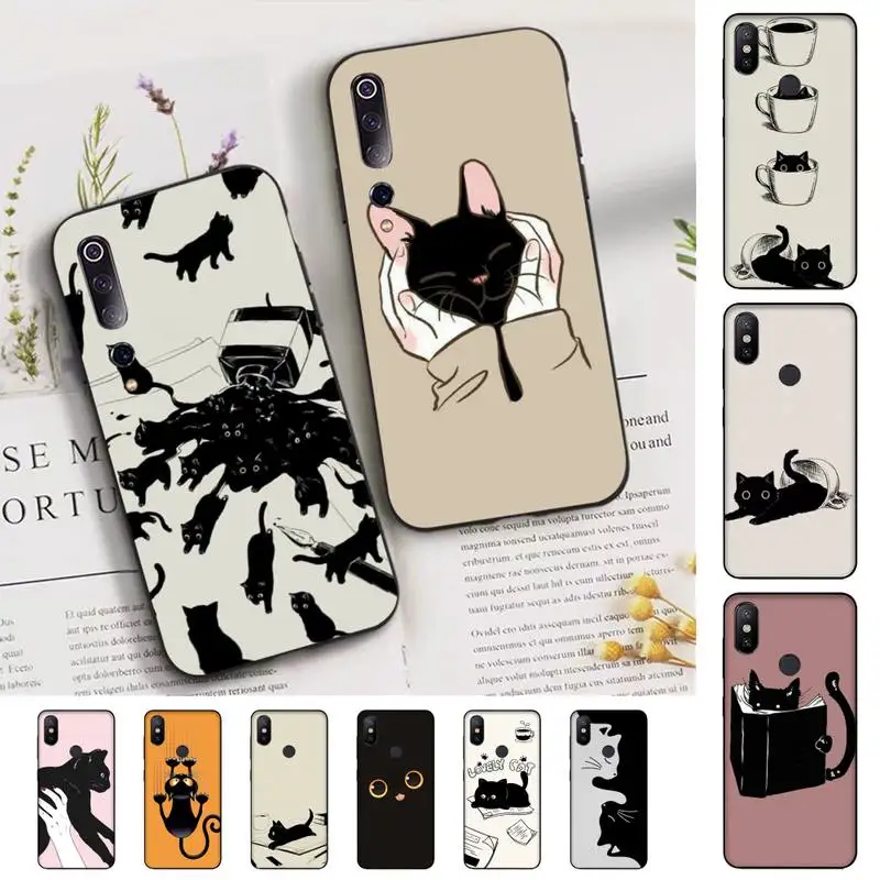 

Cat Cute Phone Case for Xiaomi mi 5 6 8 9 10 lite pro SE Mix 2s 3 F1 Max2 3