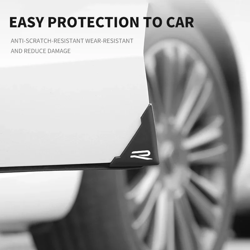 2 шт. новые защитные наклейки на угол двери автомобиля для Volkswagen Tiguan Bora POLO PASSAT CC