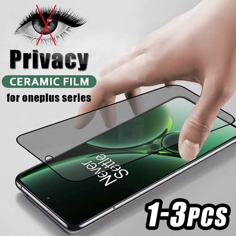 Антишпионская защита для экрана OnePlus Ace 2V 9RT 8T 7T 6T 10R 10T керамическая пленка Nord CE 3 2