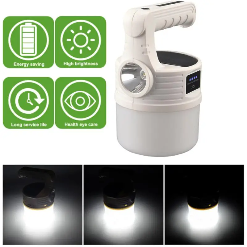 

Portable Flashlight Multifunctional Outdoor LED Working Light USB Rechargeable Searchlight Emergency Lantern Torches for Home