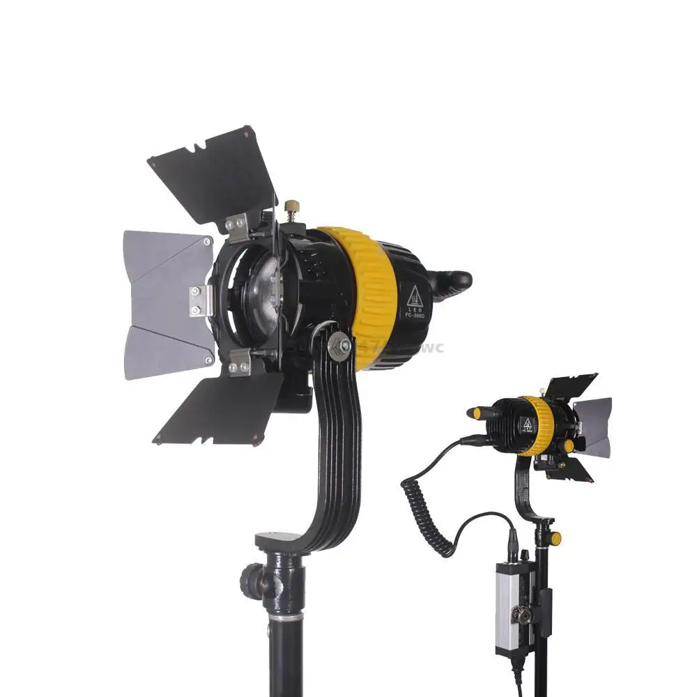 

FW-500D 50W Mini Portable LED Fresnel Spot Light Continuous Video Light for Film Camera Video Studio