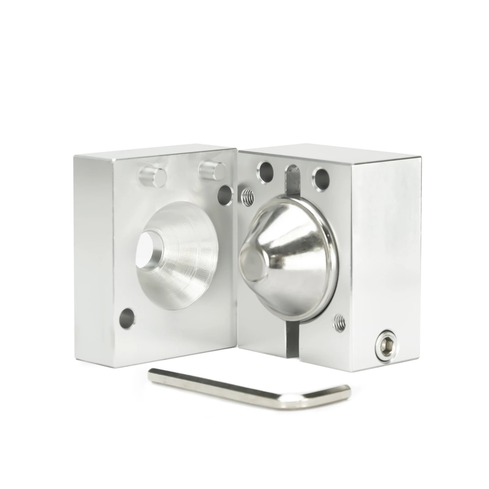 

Aluminum Stainless Steel Titanium 1.45"OD 7"L Cleaning Tube Oil Filter 1/2x28+5/8x24 End Caps+Guide Drilling JIG Fixture