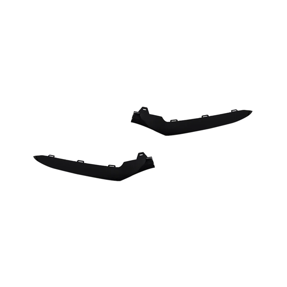 

1Pair Left+Right Front Low Bumper Trim for Mercedes Benz W212 14-16