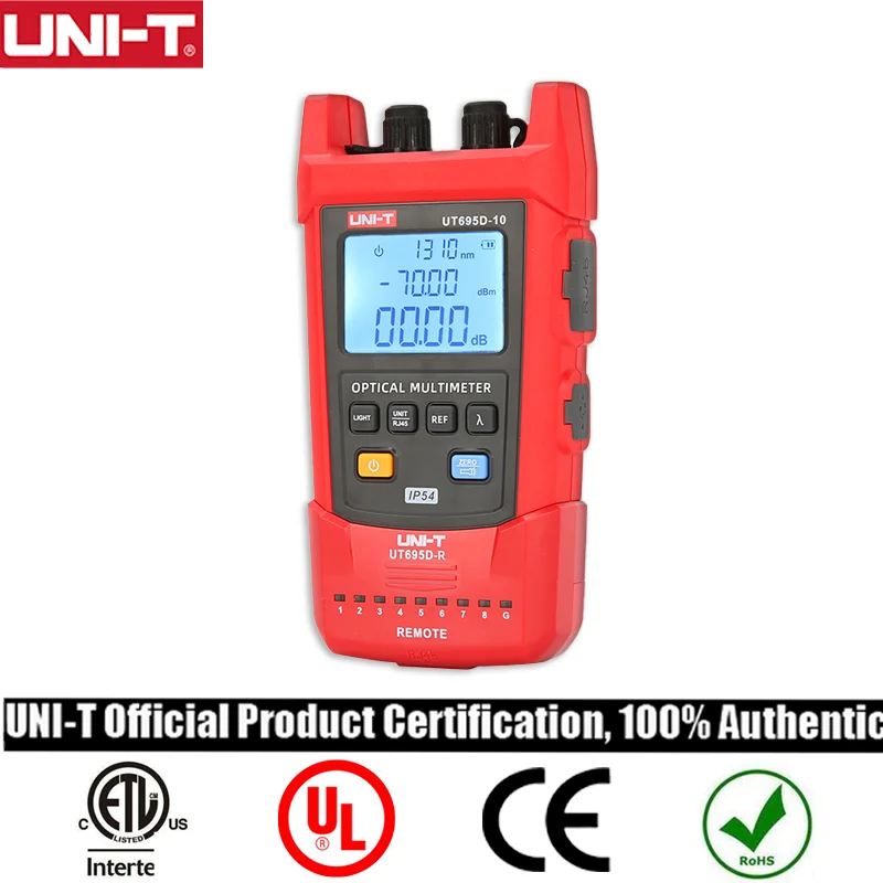 

UNI-T Optical Power Meter Handheld Mini Optical Multimeter Signal Power Measurement UT695D-10 , Fiber Continuity Test Line Test