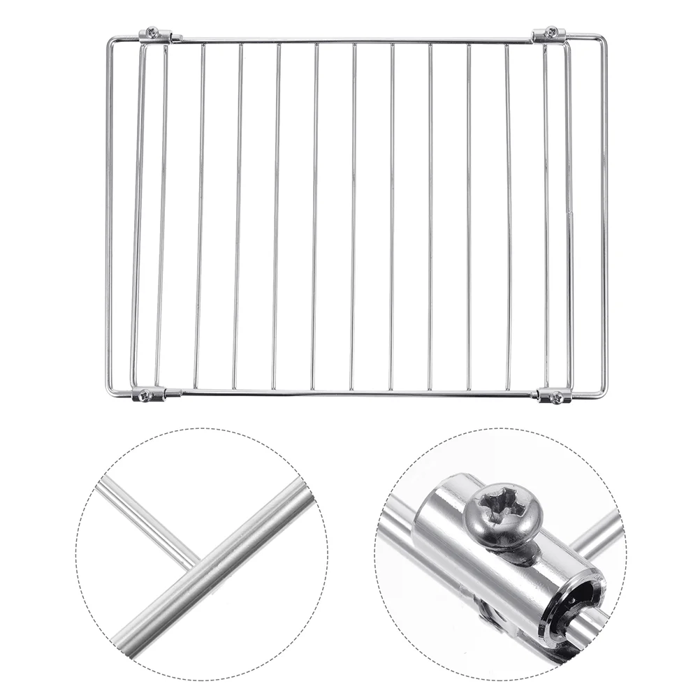 

Grilled Net Fold Bbq Cooling Rack Barbecue Electric Oven Stainless Steel Mesh Tool