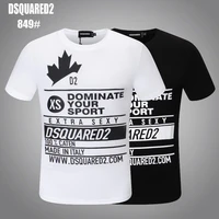 2022 hot dsquared2 authentic hip hop short sleeved t shirt men and women summer loose plus size printing trend 849