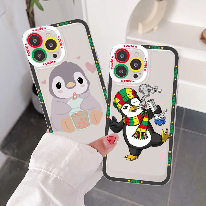 

Cute Lovely Penguin Phone Case for iPhone 11 12 13 Mini Pro Max 14 Pro Max Case shell