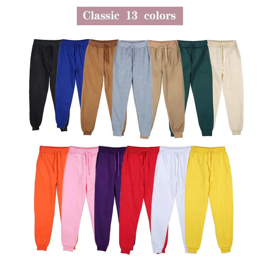 2022 Autumn and Winter New Women's Fashion Casual Sports Pants Wool Plush Thickened Solid Color Pocket Pull Cord Warm Pants