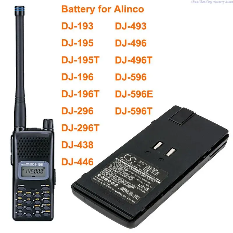 Cameron Sino 700mAh Battery for ALINCO DJ-193,DJ-195,DJ-195T,DJ-196,DJ-196T,DJ-296,DJ-296T,DJ-438,DJ-446,DJ-493,DJ-496,DJ-496T