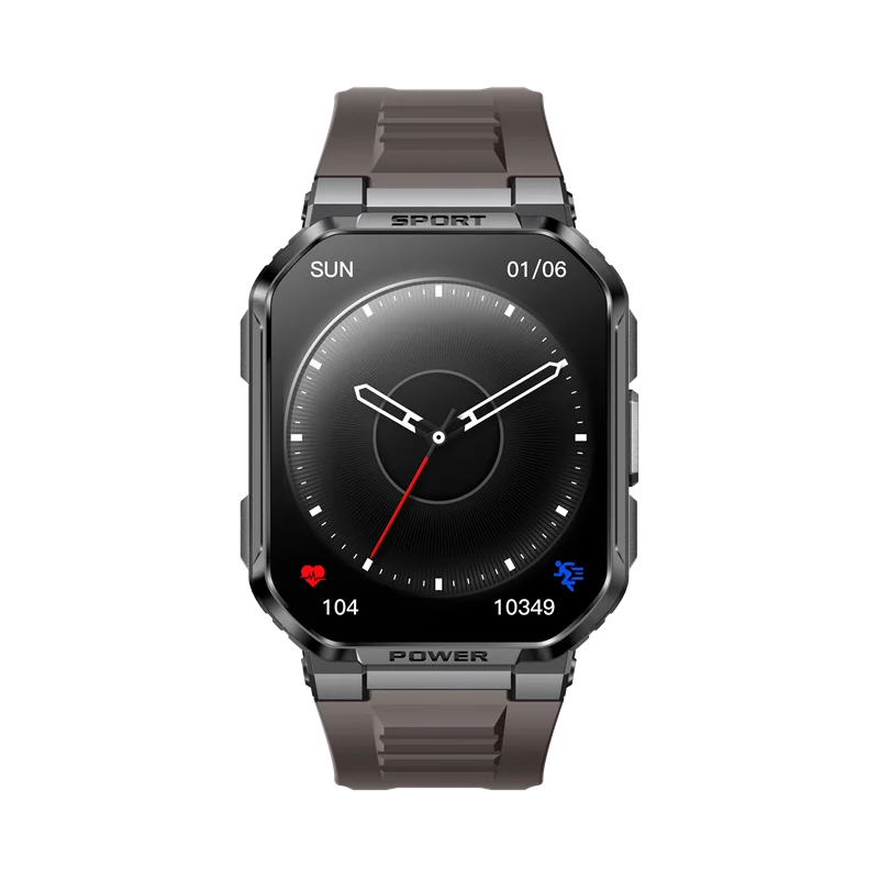 

MK67 спортивные Смарт-часы 1,83 дюйма HD большой экран Bluetooth вызов SOS AI голосовой помощник Уличный спорт трек мужские Смарт-часы