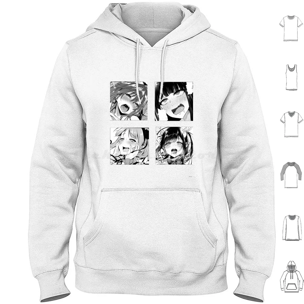 

Lewd Anime Faces 4-Pack Hoodies Long Sleeve Lewd Anime Faces
