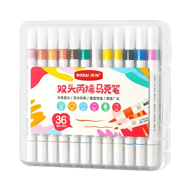 

2023 новые акриловые ручки с мягким и жестким наконечником, маркер для рисования на различных поверхностях, скрапбукинг, кисть