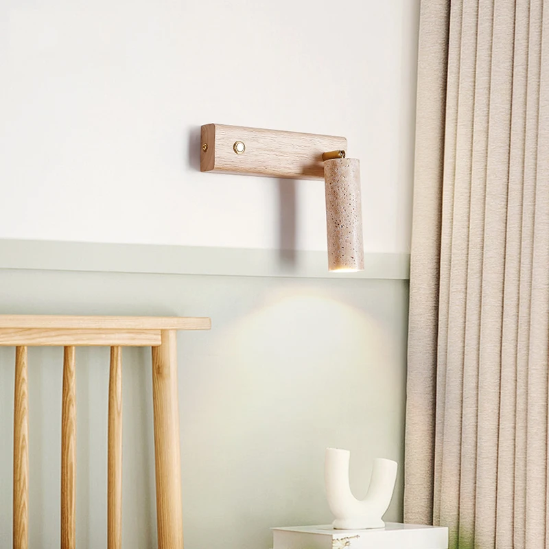 Ваби-Саби ветровой настенный светильник для кровати вращающийся чтения спальни