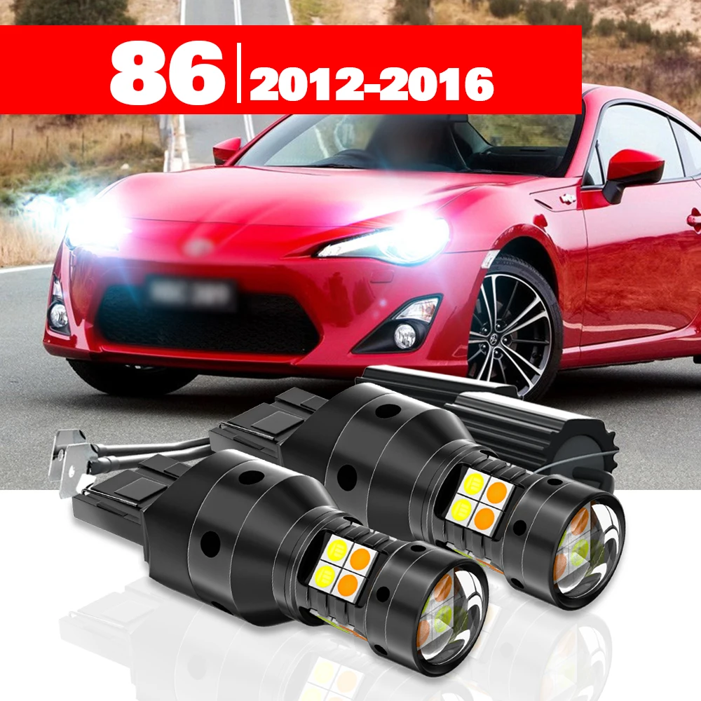 

For Toyota 86 2012-2016 Accessories 2pcs LED Dual Mode Turn Signal+Daytime Running Light DRL 2013 2014 2015