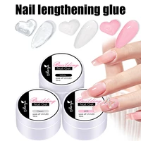 15ml non stick hand solid nail extension gel white clear pink builder construction extend gel for nail extension manicure tools
