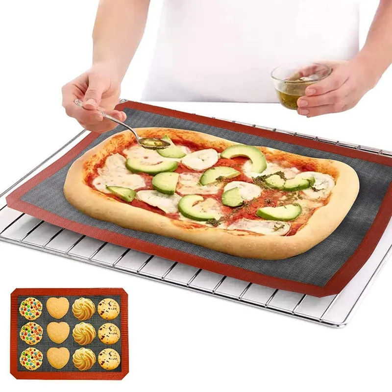 

Household Thick Silicone Mat Baking Tray Baking Net Mat Breathe Non-Stick Baking Mat Cookie Mat High Temperature Resistant Oven