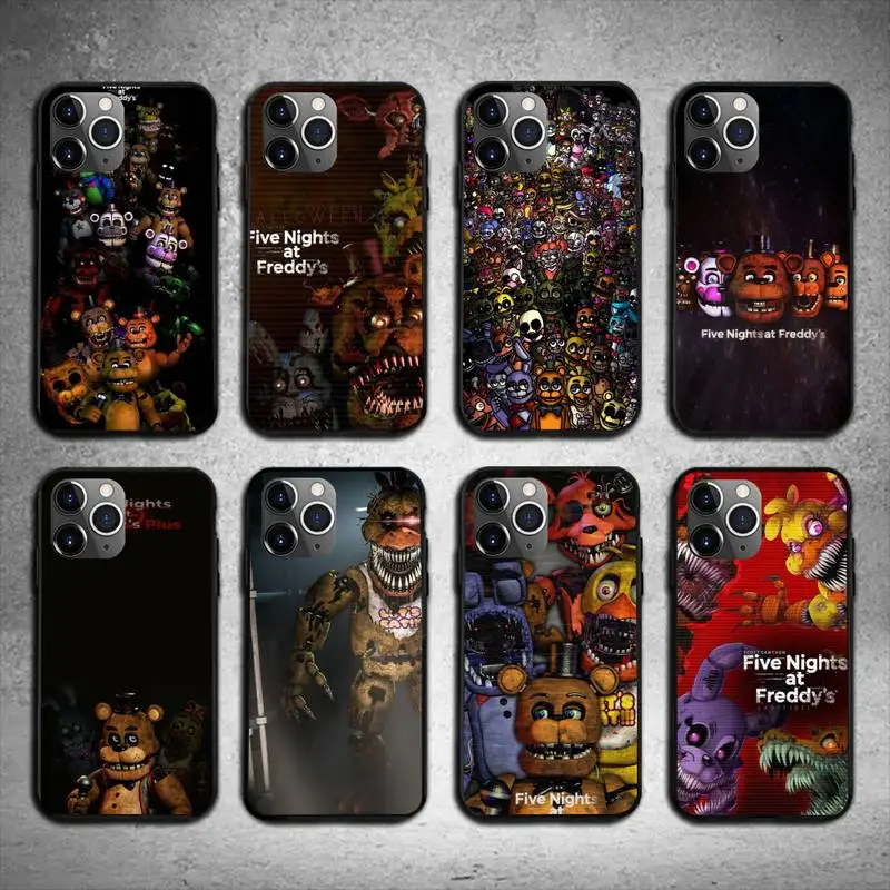 F-Five Game Nights at Freddys Phone Case For iPhone 11 12 Mini 13 14 Pro XS Max X 8 7 Plus SE XR Shell