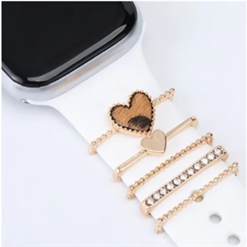 

Decoration ring for apple watch band 44mm 40mm correa Jewelry Accessories Diamond on bracelet iwatch series 7 6 5 4 Se 41/45mm