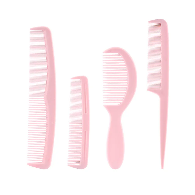 

Pink Women Styling Combs Set Fine Hair Comb Reduce Scalp Hairdressing Salon Brush Portable for Traveling Barber Shop Accessories