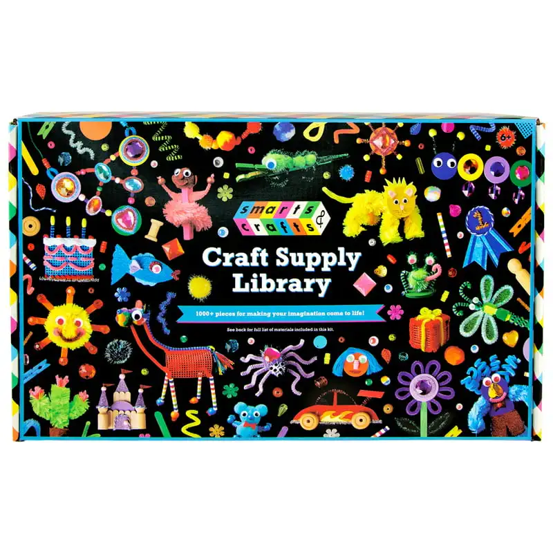 

Supply Library Art & Craft Kit 1057 Pieces for Boys & Girls, Kids & Teens Wall stencil