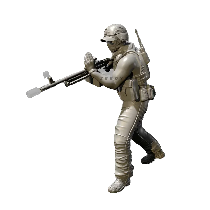 Высота Мужчины 38 мм 50 75 наборы моделей солдат из смолы бесцветные и самособранные