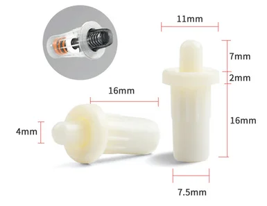 150Pcs White Black ABS Plastic Spring Loaded Pin Plantation Shutter Replacement Repair