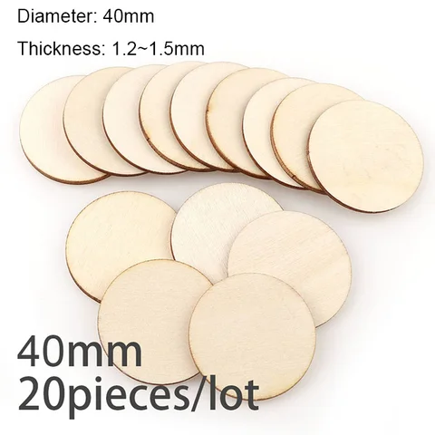 Çap 1-10cm doğal bitmemiş yuvarlak ahşap dilimler DIY ahşap zanaat için diskler boyama Noel süsü dekorasyonu