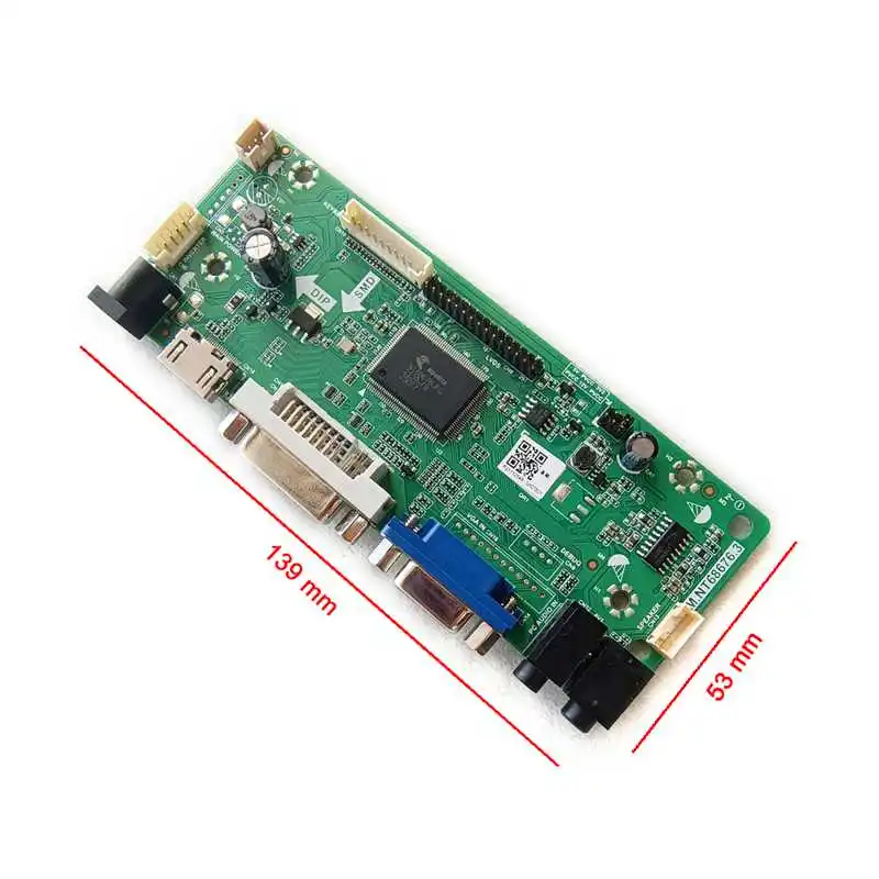 Плата контроллера матрицы ЖК-дисплея подходит для TD141TGCD1 TD141TGCD2 Комплект «сделай сам» VGA DVI HDMI-совместимый 1024*768 14,1 "1CCFL 30-контактный LVDS