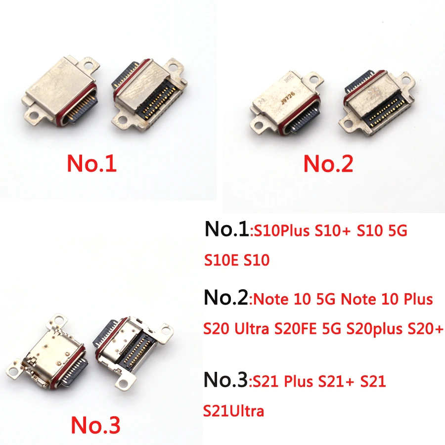 

5 шт. USB разъем для зарядки для Samsung Galaxy S10 Plus S10+ S10E S20U S20 Note 10 Plus S21+ S21 Ultra Зарядное устройство Док-станция
