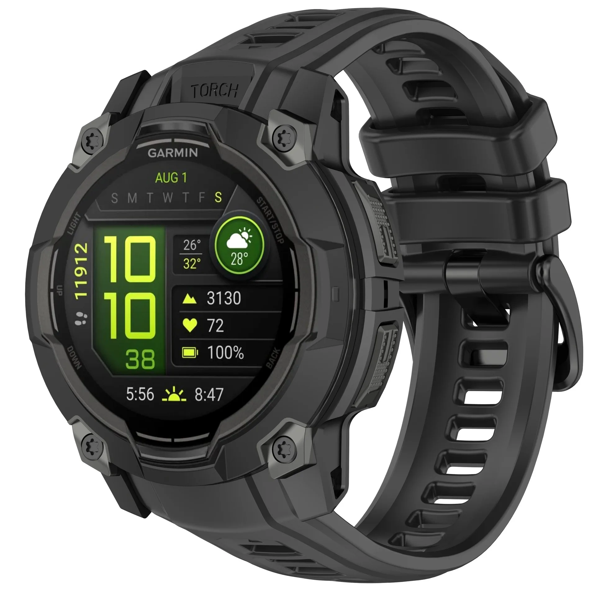 Фото Силиконовый ремешок для Garmin Instinct 3 Amoled 50 мм 45 мм, оригинальный официальный браслет для Garmin Instinct 3 Solar, ремешок 45 мм 50 мм №4
