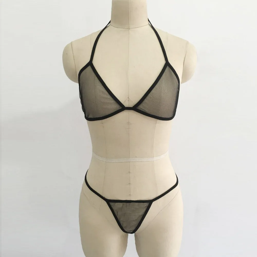 Женское сексуальное белье Эротическое соблазнение Кружевной поддерживающий прозрачный комплект бюстгальтера с искушающим нижним бельем Секс-продукт Фантазия Порно-костюм.