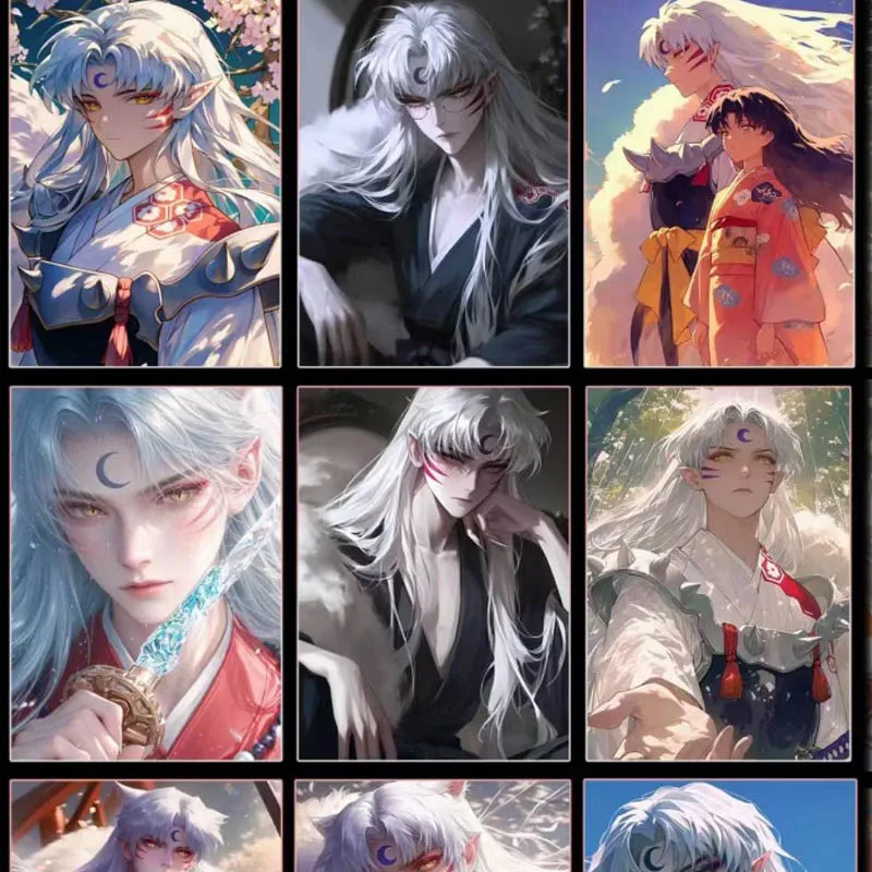 Оптовая продажа коллекция Sesshomaru и InuYasha лазерная карта YJWC B5 сломанные стеклянные