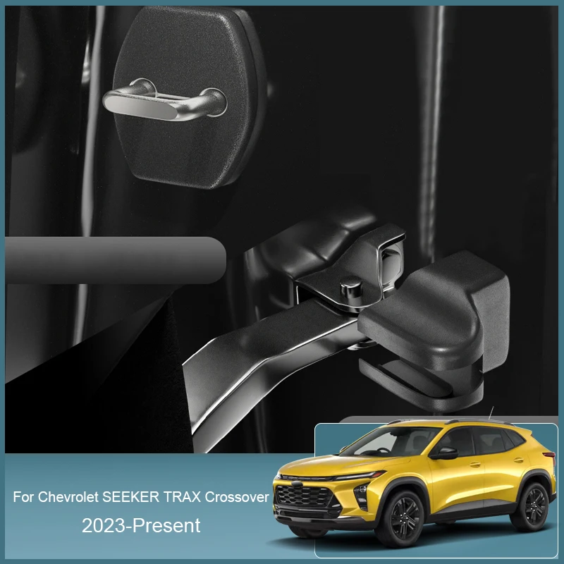 

4pcs Car Door Check Arm Protector Covers For Chevrolet Seeker Trax Crossover 2023-2025 ABS Car Door Lock Protective Covers