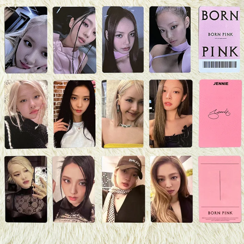 

4/10PCS Kpop Photocard JENNIE JISOO LISA ROS Album BORN PINK LOMO Card Aespa Itzy KEP1ER Twice NewJeans
