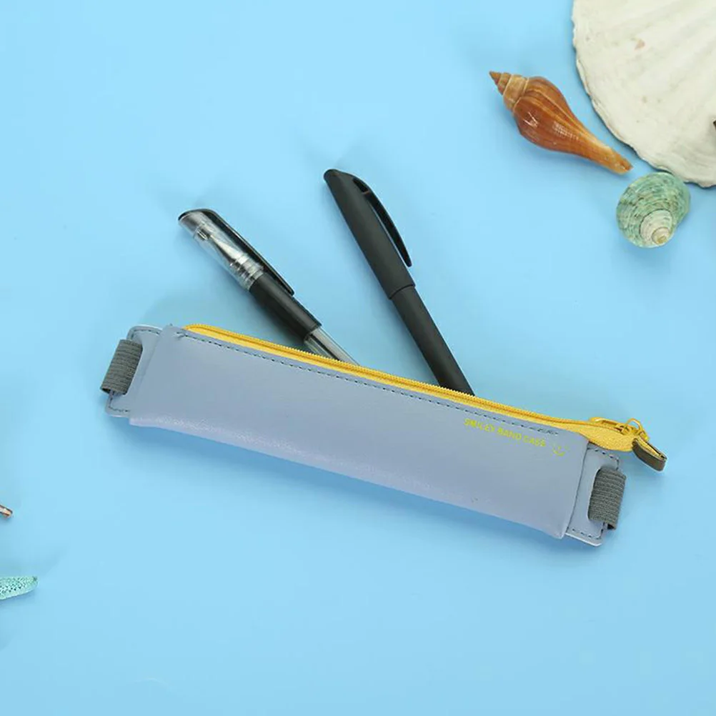 

Модный держатель для ручек, креативная сумка для ручек, винтажный держатель для ручек, защитный чехол для ручек (небесно-голубой), 2 шт.