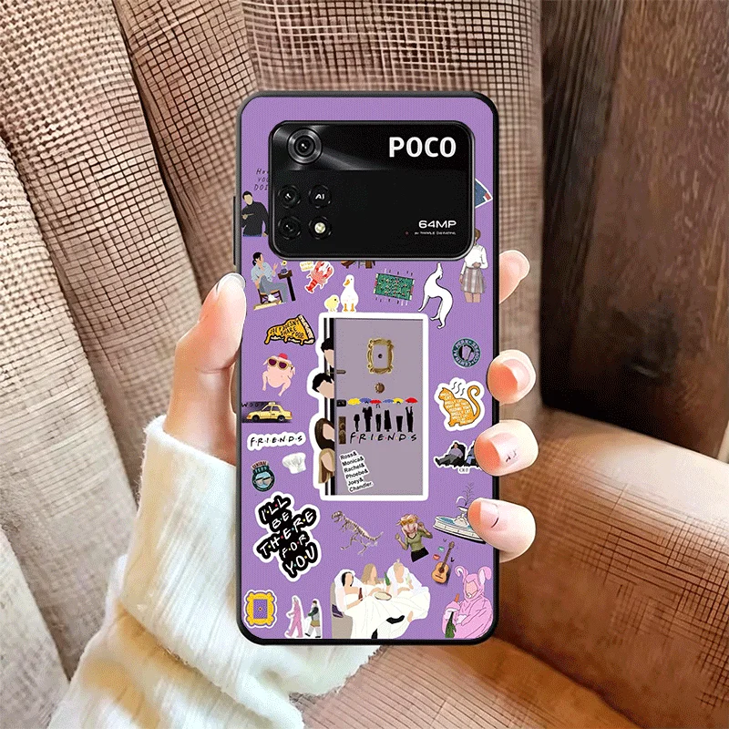Мягкий чехол для телефона с тематикой сериала «Друзья» для Xiaomi Poco X5 X6 X7 X8 Pro Max X3 F7 F8 Ultra M8 M7 M6 M5 Redmi 15 15C 14C 13C 12C X4 (art.: 3920d9b59b1fc) - 3920d9b59b1fc